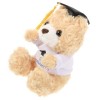 ibasenice Docteur Cap Graduation Ours Fournitures De Fête De Remise des Diplômes Wurmple Plush Mismagius Plush Fournitures De