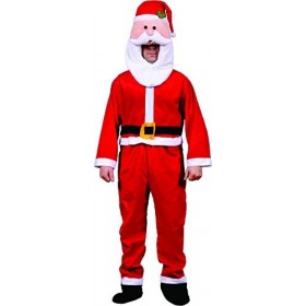 Dress Up America Costume de Père Noël adultes pour Noël,Taille unique Taille 60 Pouces, Hauteur 75 Pouces ,Comme la Présenta