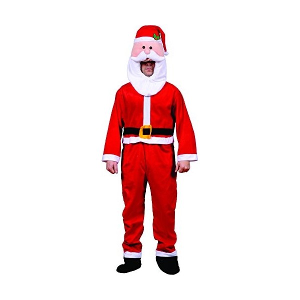Dress Up America Costume de Père Noël adultes pour Noël,Taille unique Taille 60 Pouces, Hauteur 75 Pouces ,Comme la Présenta