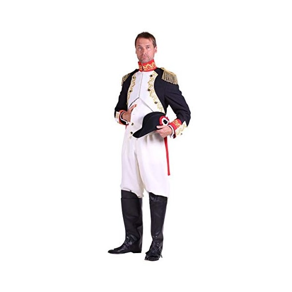 Thetru Costume Homme Uniforme Napoléon Déguisement Historique du Carnaval Impérial Français M 