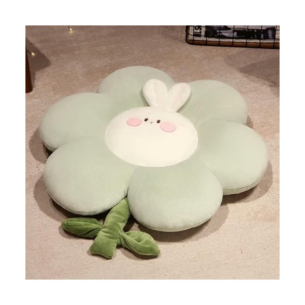 Belle Fleur de Lapin Oreiller en Peluche Jouet Doux Dessin animé Plante en Peluche poupée Chaise Coussin canapé décoration En