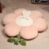 Belle Fleur de Lapin Oreiller en Peluche Jouet Doux Dessin animé Plante en Peluche poupée Chaise Coussin canapé décoration En