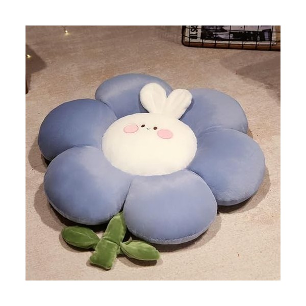 Belle Fleur de Lapin Oreiller en Peluche Jouet Doux Dessin animé Plante en Peluche poupée Chaise Coussin canapé décoration En