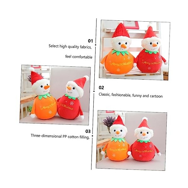 ibasenice 1 Pc Poupée Bonhomme De Neige Pompons De Porcistas Bonhomme De Neige en Peluche Jouet De Bonhomme De Neige Décor De