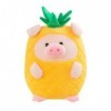 VOTIVA Jouets en Peluche Poupée Cochon Ananas créative et Mignonne, Jouet en Peluche, transformé en Cochon, Oreiller for Fill