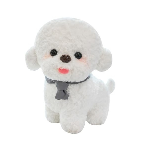 SNUFF Jouet en Peluche Jouet en Peluche de Chiot Mignon simulé, poupée de Chien Bichon Frise Mignonne, Oreiller for Enfant av