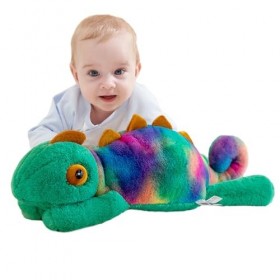 BUKBAG Peluche caméléon farcie - Peluches réalistes Mignonnes, Animaux en Peluche | Peluches caméléon Mignonnes, Cadeaux camé