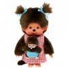 Peluche Monchhichi Maman & Bébé - 20 cm - BANDAI