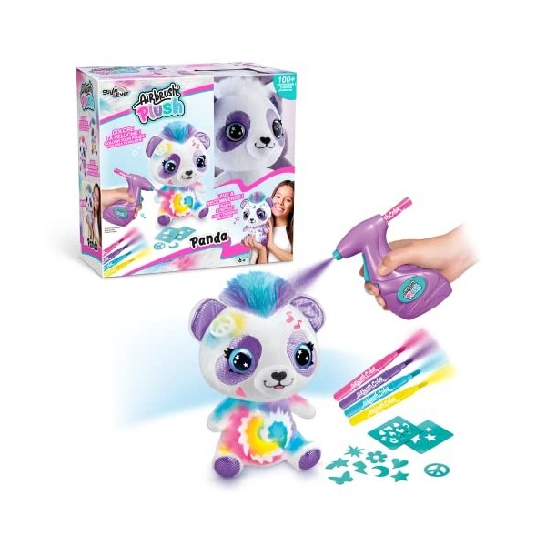 Canal Toys- Airbrush Panda Peluche, OFG 257, Multicolore