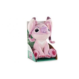 Play by Play Peluche Officiel du Personnage de Stitch - Angel, Leroy et Stitch - avec Son - Qualité Super Soft 30cm, Angel 