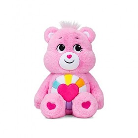Care Bears 22139 14 inch Medium Plush Hopeful Heart Bear, Collectable Cute Plush Toy, Cuddly Toys for Children, Soft Toys for