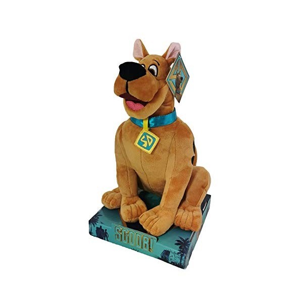 SCOOB! Scooby Doo - Peluches avec Boîte Display du Nouveau Film Qualité Super Soft - 28 cm Scooby Adulte 30 cm 