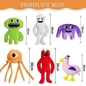 YISKY Banban Plushies, 6 Pcs Garten of Banban Plush Toys, Garten de Jouets en Peluche, Jumbo Josh en Peluche, Garten of Banba