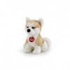 Trudi- Peluche Chien, 22663, Beige/Blanc