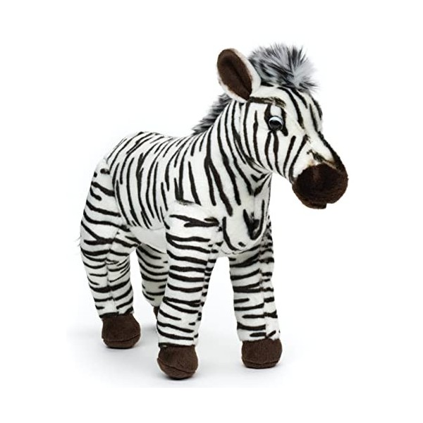 Uni-Toys - Zèbre Debout - 31 cm Hauteur - Peluche Cheval - Peluche, Doudou