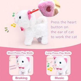 Fegalop Jouet Vétérinaire avec Peluche Chat pour Enfant 2 3 4 5 6 Ans, Jouet Peluche Interactive Animal électronique de Kit v