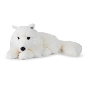 IBTT WWF - Peluche Renard des Neiges - Peluche Réaliste avec de Nombreux Détails Ressemblants - Douce et Souple - Normes CE -