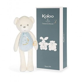 KALOO Perle - Peluche Pantin Musical Ourson Bleu - 35 cm K969965