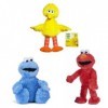 Sesame Street – 42 cm Elmo & Cookie Monster & Big Bird 51 cm Ensemble en peluche douce de qualité cadeau