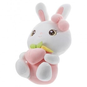 VICASKY Lapin en Peluche Bureau Poupée Ornements 18 Pouces Poupée Accessoires Peluche Lapin Poupées Nouvel an Lapin Jouet Chi