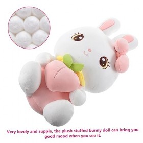 VICASKY Lapin en Peluche Bureau Poupée Ornements 18 Pouces Poupée Accessoires Peluche Lapin Poupées Nouvel an Lapin Jouet Chi