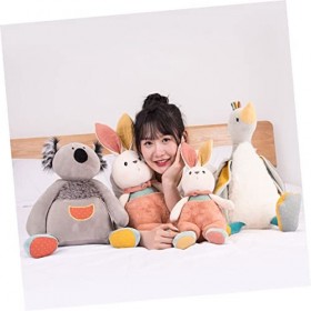 ibasenice Lapin Poupée Lapin De Pâques Animal en Peluche Lapin De Pâques Poupée en Peluche Table De Pâques Lapin Décor Doux L