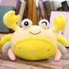 EacTEL Crabe Mignon Océan Peluche Jouet Créatif Océan en Peluche Animal Crabe Poupée Kawaii Peluche Poupée Cadeau Ornements E