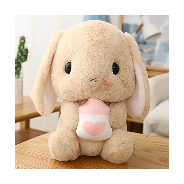 CAWACH Peluche Lapin Longues Oreilles Radis Petit Lapin Blanc poupée Oreiller Grande poupée Mignonne-E, 65cm