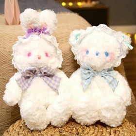 SaruEL Kawaii Bunny Doll Enfants Ours en Peluche Peluches Lapin Jouets Mignon en Peluche Enfants Cadeaux Mignon Anniversaire 