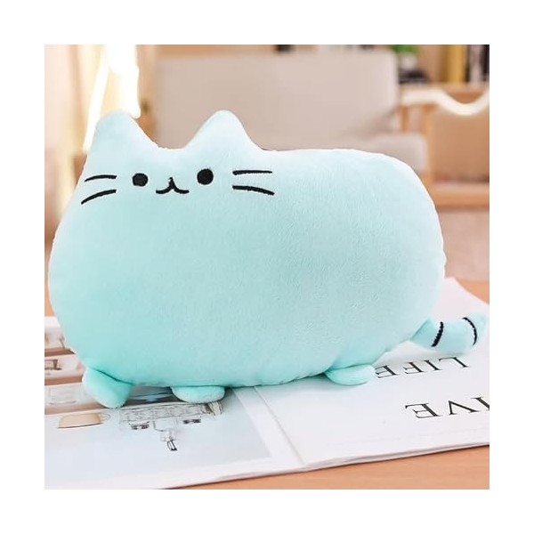 SaruEL Kawaii Chat Oreiller Peluche Biscuit Peluche Animal Chaton poupée coloré Peluche Jouet Coussin Cadeau Anniversaire Cad