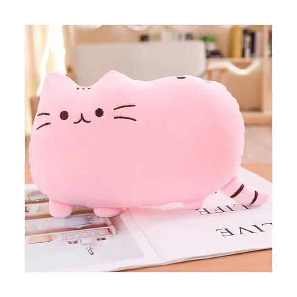 SaruEL Kawaii Chat Oreiller Peluche Biscuit Peluche Animal Chaton poupée coloré Peluche Jouet Coussin Cadeau Anniversaire Cad