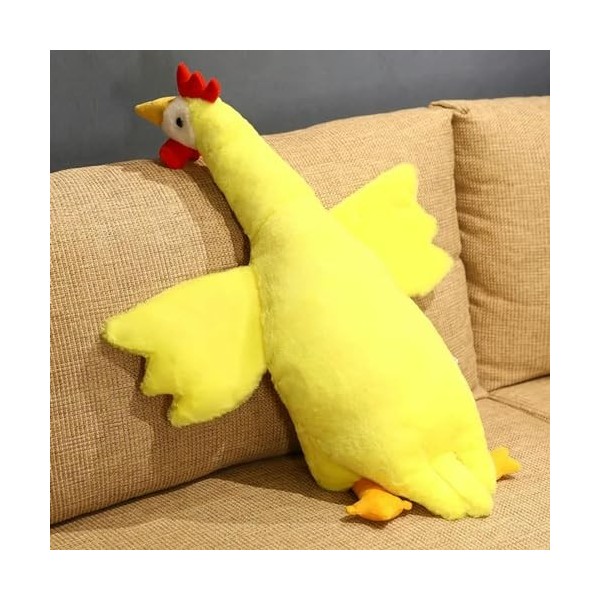 Géant Fourrure Peluche Jouet Oreiller De Couchage Animal Mignon en Peluche Cygne Poulet Poupée Tapis Enfants Fille Cadeau D’A