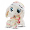 NICI Jolala Le Mouton Somnoleur en Peluche 38cm - Peluches Brebis avec Pyjama Rayé - Doudou pour Aider Les Filles, Garçons et