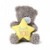 Me To You Tatty Teddy avec étoile de Remerciement - Collection Officielle - Bleu, Gris, Rose