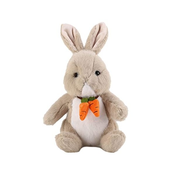 ibasenice Poupée De Lapin Poupée De Lapin Pelucheux Oreiller Câlin Lapin De Pâques Jouet en Peluche Lapin De Pâques Animal en