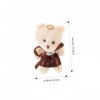 ABOOFAN 20 Pièces Ours Poupée Ours Pendentif Animaux en Peluche Ours en Peluche Figurines dours en Peluche Pendentifs Animau