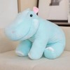 Peluche Hippopotame Jouets Mignon Grande Oreille Hippopotame Poupée Jouets Enfants Réaliste en Peluche Animaux Famille Bureau