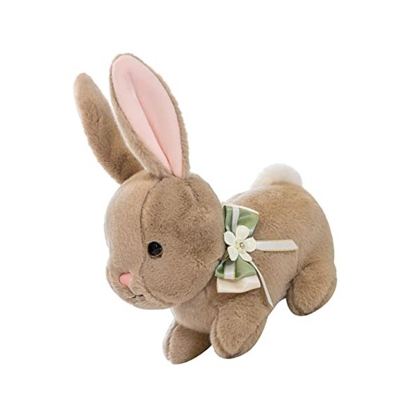 ibasenice Lapin en Peluche Cadeaux De Pâques Animaux Année De La Poupée Lapin Décoration De Table De Pâques Lapins en Peluche