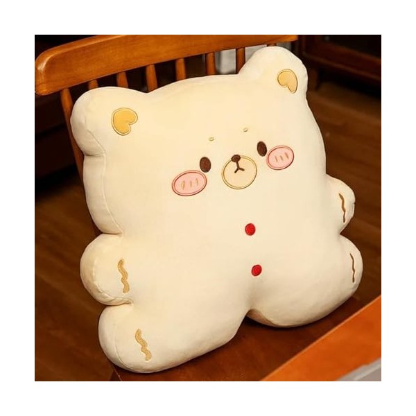 Biscuits, Ours, oreillers en Peluche, avec couvertures, Animaux de Dessins animés Doux, poupées en Peluche, Coussins de canap