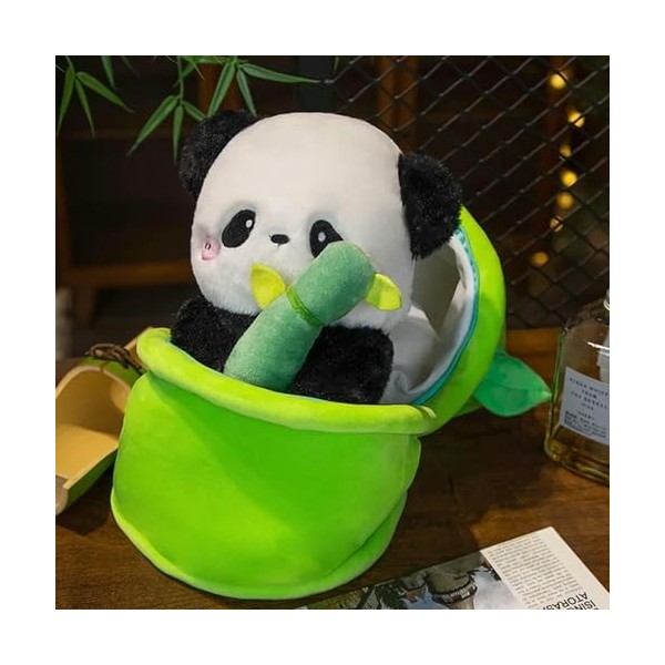 Kawaii Bambou Tube Panda Peluche Jouets Mignon en Peluche Animal Poupée Créatif Coussin Chambre Décoration Enfants Filles Ann