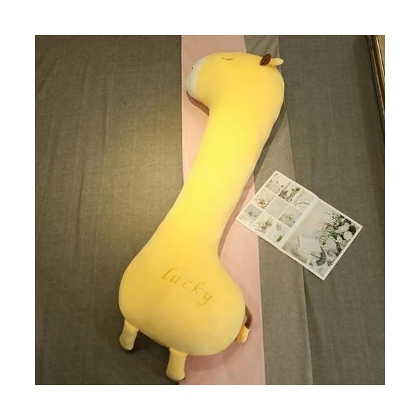 Long Coussin De Couchage Licorne Oreiller Belle Girafe en Peluche Jouet en Peluche pour Garçons Filles Cadeau D’Anniversaire 