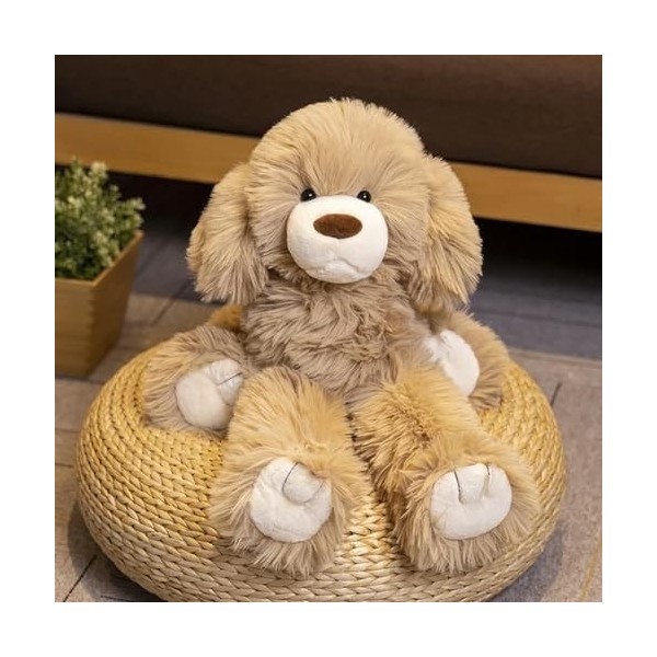 KiLoom Cheveux Longs Teddy Dog Peluche Chiot Peluche Jouet Filles Cadeau D’Anniversaire Décoration À La Maison pour Enfants P