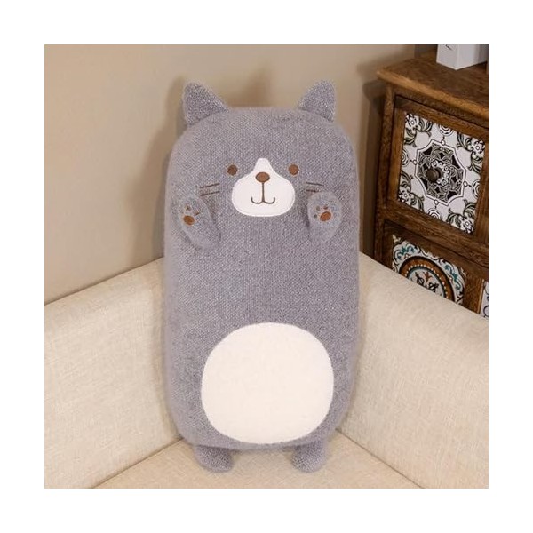 NOpinz Kawaii Chat Peluche Jouet Peluche Chat Peluche Animal Chat Enfants Jouet Fille Oreiller Cadeau d’Anniversaire 50cm 2