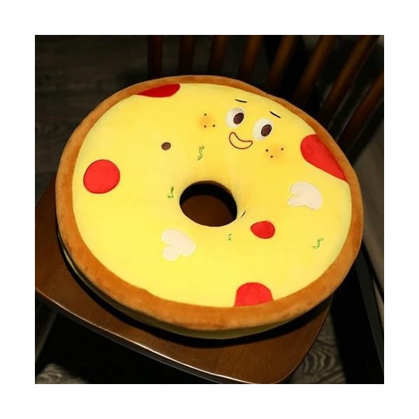 Coussin de Restauration Rapide, Hamburger, Frites, Pizza, œufs, Peluches, Dessins animés en Peluche, Tapis de Chaise, Cadeaux