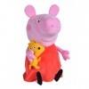 Simba 109261007 – Peppa Pig Peluche 50 cm, avec Chien, Doudou, Peppa Pig Cochon, Convient dès Les Premiers Mois de la Vie