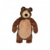 Grande Peluche de l Ours michka 46 cm - Ours Brun - Set Doudou Enfant + 1 Carte - Collection Masha et michka