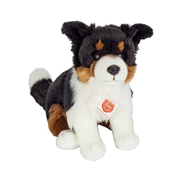 Teddy Hermann 91959 Peluche Chien Border Collie Chiot assis 25 cm