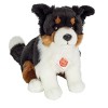 Teddy Hermann 91959 Peluche Chien Border Collie Chiot assis 25 cm