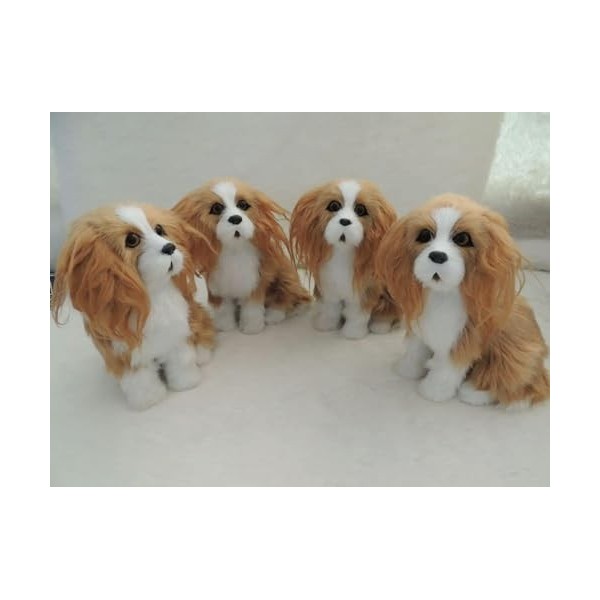 Chien Bichon Peluche Chien Jouet Super Mignon Corgi Chien Poupée en Peluche Animal Chiot Pet Jouet D’Anniversaire Cadeau De N