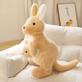 Ermano Peluche 45 cm Kawaii mère Enfant Kangourou Peluche poupée Adorable Kangourou Peluche Oreiller Enfant Doux